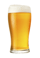 small pint of blonde pint beer