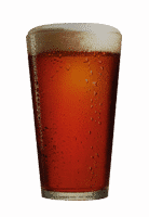 small pint red beer